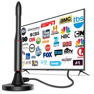 TV Antenna Indoor,650+ Miles Long Range Digital Antenna Indoor for All TV,Antenna for Smart TV for Local Channels,Supports 4K, 1080p