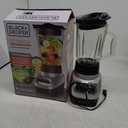 BLACK+DECKER PowerCrush Multi-Function Blender with 6-Cup Glass Jar, 4 Speed Settings, Silver Countertop Blender