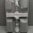 FoldWise 2-in-1 Lap & Bed Desk with Soft Cushions - Adjustable Height & Angle, Foldable Laptop Stand for Bed & Couch - Wrist Rest, iPad Holder, Stopper & Non-Slip Leather - Bed Table for Adults & Kids, Grey