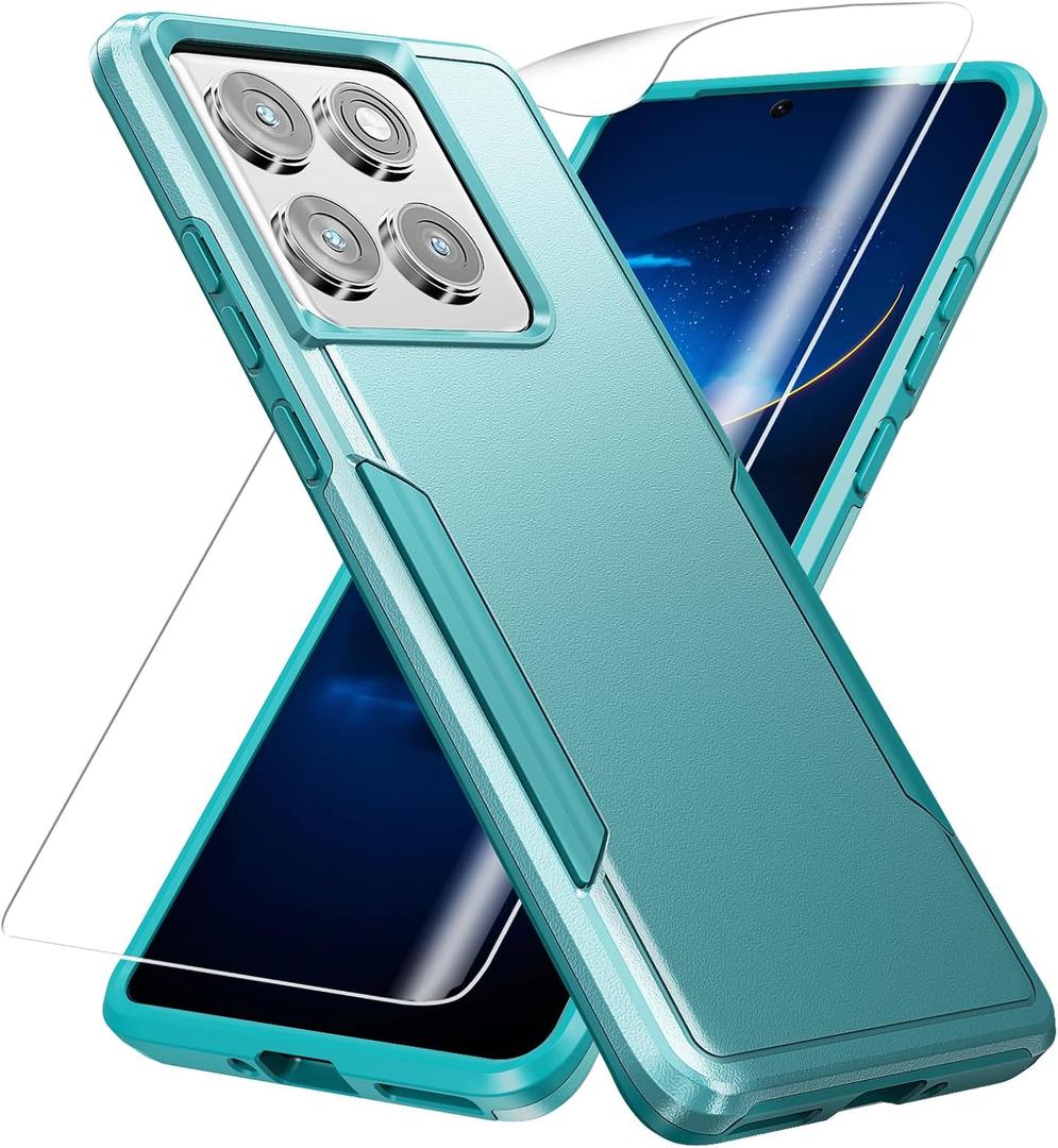for Motorola Edge 2025 Case, with HD Screen Protector [Military Grade Drop Tested] Heavy-Duty Tough Rugged Shockproof Protective Case for Moto Edge 2025, Green