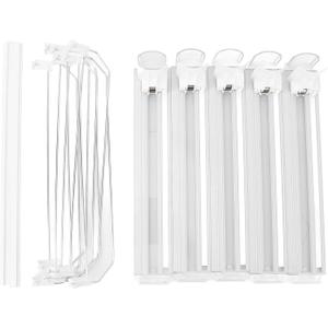 5pcs Self Pushing Soda Can Dispenser, Automatic Drink Organizer for Fridge, Adjustable Dividers Fit Most Cans, Easy One Hand Restock, ABS Material, Ideal for Vending Machines and (White)