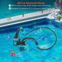 Bone Conduction Headphones Swimming Headphone - IP68 Waterproof Open Ear Headphones with MP3 Play 32G Memory Inductive Wireless Bluetooth Sports Headset for Running Swimming (Grey)