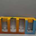 Stackable Goblet Set 14fl oz (414.02 ml) 4 piece Glass Brand-INFUSE