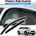 HRV Rain Guard - Window Visors for Honda HR-V HRV 2023-2025 2026, Out-Channel Side Window Rain Guards for HR-V Accessories, 4PCS, Black, Car Accessories
