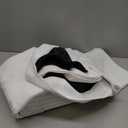 NICETOWN 100% Blackout Curtain Panels, Rod Pocket Window Curtains with Black Liner for Nursery, 84 inches Drop Cold and Full Light Blocking Draperies (White, 2 Pieces, 52 inches Wide Each Panel)