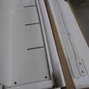 Cube Shelf Bookcase with Base - Wooden 2 Tiers Floor Standing Low Storage Cabinet for Home and Office, 8-Cube Lattice Bookshelf, Warm White