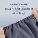 wegreeco Washable Dog Diapers - Washable Male Dog Belly Wrap - Pack of 3 - (Black, Charcoal, Navy, X-Large)