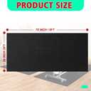 Bike Mat | 6mm Thickness, 36" x 72" Exercise Bike Mat/Treadmill Mat for Hardwood Floors or Carpet, Non-Slip Sweat-Proof Exercise Equipment Mat for Bike Trainer/Stationary Spin Bike