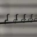 Mkono Sunglasses Organizer Glasses Holder Stand Sunglass Storage Eyeglasses Rack Metal Frame with Wood Base for 5 Pairs of Eyewear Display for Table Desk Countertop Dresser Bedroom, Set of 1, Black