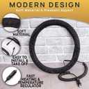 VaygWay Car Heated Steering Wheel Cover - 12v Black Soft Plush Warmer Car Steering Wheel Heater - Premium Quality 15" Auto Comfortable Steering Wheel Cover Protector Warmer for Vehicle- 2 Pk