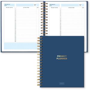 S&O Project Management Planner - Work Organizer Daybook Assignment Schedule Notebook - Task Manager Activity Notebooks for Work - Project Management Journal- 200 Pages, 8.25" x 9.3