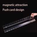 American Mahjong Racks with Pushers, Clear Acrylic Tile Holders, 4-Pack