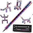 HKDGYHON Toy Pen, Decompression Magnetic Metal Pen, Multifunction Writing Magnet Ballpoint Pen, Gift for Kids or Friends (Colorful)