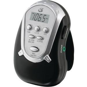 GPX R300S Am/FM Armband Radio with Earbuds, Black