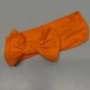 Baby Girl Headbands-Infant Toddler Cotton Handmade Hairbands with Big Bows Child Hair Accessories (Orange, 3-36 Month)