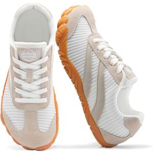 Barefoot Shoes Women Casual Sneakers,Wide Toe Box Shoes Women Zero Drop Barefoot Shoe Men,Minimalist Trail Running Shoe,Non-Slip Lightweight Breathable Comfortable Fashion Walking Hiking Shoes Unisex (Orange, 6W/4.5M)