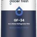 GLACIER FRESH 7012333 Ice Maker Water Filter, Compatible With Sub-Zero 7012333 Water Filter, UC-15 Ice Maker Water Filter Replacement, Manitowoc K00374 (1 Pack)