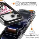 Rosarnnah for iPhone 17 Pro Case Cute - Compatible with Magsafe - Durable Shockproof 6.6 ft Drop Impact Phone Case - Funny Skeleton Halloween Horror Design (6.3") Black