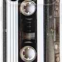 Case for iPhone 17 Pro Max, Matte Finish Heavy Duty Soft Back Cover with Reinforced Corners TPU Soft Bumper Retro Cassette Tape Case Compatible with iPhone 17 Pro Max