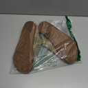 UBFEN Womens Slippers Arch Support 100% Genuine Suede Leather Comfortable Outdoor Indoor Slip On Mules B Light Brown Size US 10