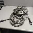 BIONIC STEEL 50 Ft Metal Garden Hose with Sprayer Nozzle, Non Kinking Designed Stainless Steel Heavy Duty Water Hose 50Ft x 5/8 in. Ultra Flexible NON Expandable for Uninterrupted Water Flow, 500 PSI