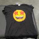 Emoticon Star Struck Star Eyes Wow Face T-Shirt, XS