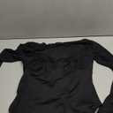 FeelinGirl Long Sleeve Bodysuit for Women Sexy Mesh V Neck Body Suits Thong Corset Top Going Out Outfits for Party XL