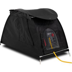 Generator Tent Cover for Most 1000-5000 Watt, 36*20*23in, Black
Heavy Duty Waterproof 600D Oxford, Generator Cover While Running, 2 Vents for Exhaust, Windproof, All-Weather Protection