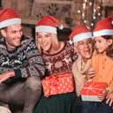 MNKXL Santa Hats Bulk for Adults,Christmas Hats Plus Size,Mens Womens Thickened Red Santa Claus Hat for Xmas Party