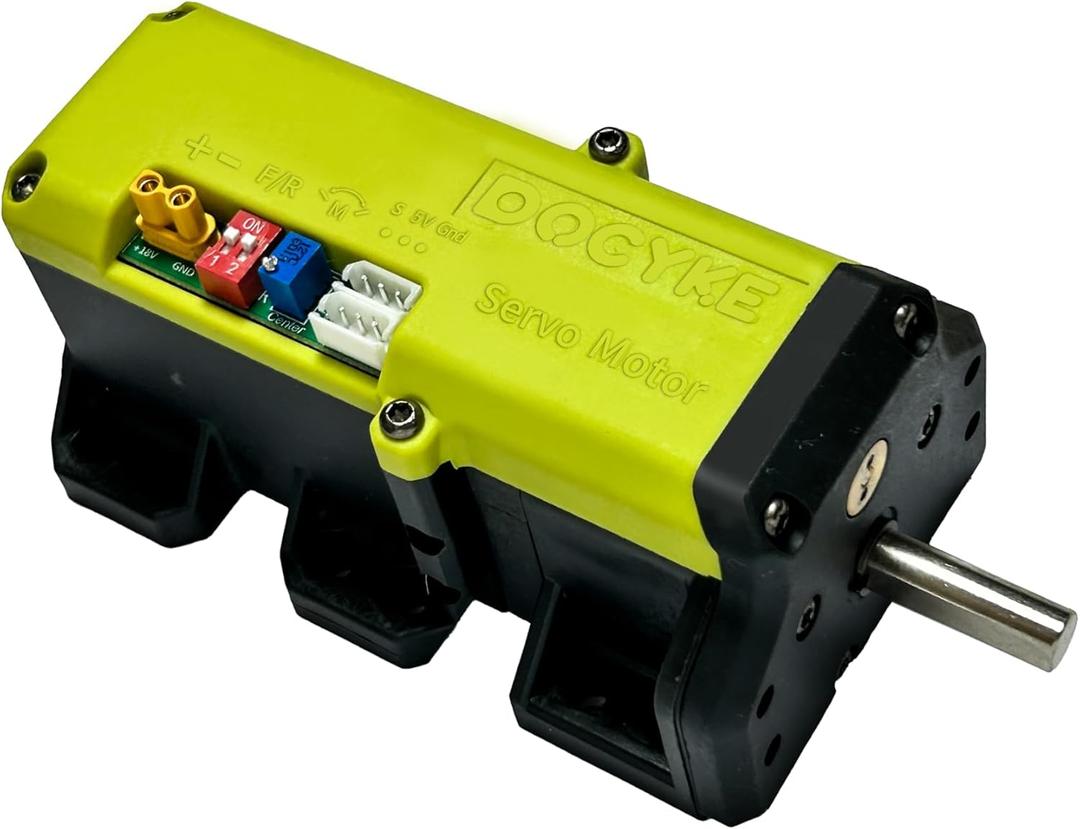 DOCYKE 550kg High Torque RC Servo, 2 in 1 Servo and Motor 16V~24V High Voltage Full Metal Gear Digital Servo