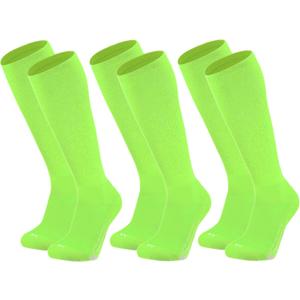 Youper Youth Baseball & Softball Socks Over The Calf Length (3 Pairs) (Green, S)