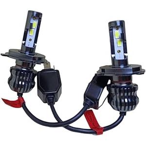 H4/9003/HB2 LED Headlight Bulbs, 12000 Lumens 6500K Cool White Super Bright LED Headlights Conversion Kit High/Low Beam Light IP68 Waterproof, Pack of 2 