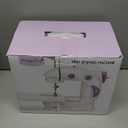 Magicfly Mini Sewing Machine with Extension Table, Dual Speed Portable Sewing Machine for Beginners with Light, Sewing Kit for Household Use, White