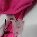 Daci Plus Size One Piece Swimsuits for Women Flowy Asymmetrical Hem Swim Dress with Shorts Built in (Pink Patchwork)