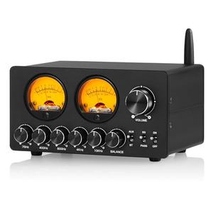 Douk Audio 5 Band Equalizer Bluetooth EQ Preamp for Home Stereo/Computer Speaker/Amplifier with VU Meter (EQ5 Tone Upgraded Version)