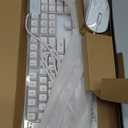 Gaming Keyboard and Mouse Combo, K1 RGB LED Backlit Keyboard with 104 Key for PC/Laptop(White)