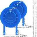 Weslymoo 2 Pack Toilet Flapper Replacement Kit2 Inch Flapper for Toilet Tank with 4 Long Stainless Chains Compatible with Most Toilets Toilet StopperLong Lasting Rubber Easy to Install