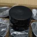 1oz Glass Jar with Lid, Hoa Kinh 30Pack Amber Round Containers Cosmetic Glass Jars with Inner Liners and Black Lids Travel Jars for Storing Lip and Body Scrub, Lotion, Body Butter, Bath Salts, Liquid