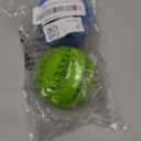 Feixun Dog Treat Toy Ball, Dog Tooth Cleaning Toy, Interactive Dog Toys(1 Green+1 Blue) 2.8" Pack of 2