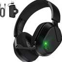 Gvyugke Wireless Gaming Headset for Xbox Series X/S, Xbox One, PS5 - Black | Flip-to-Mute Gaming Headphones with Mic, 70H Playtime, 20ms Low-latency Audio, Bluetooth 6.0, Foldable, 3D Surround Sound