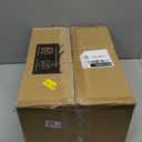 Goodluck 350 Piece Rose Gold Plastic Dinnerware Set for 50 Guests,Fancy Disposable Plates,Include: 100 Rose Gold Rim Plastic Plates,150 Silverwares,50 Pre Rolled Napkins,50 Cups for Party,Wedding