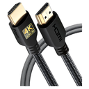 PowerBear 4K HDMI Cable 6 ft [2 Pack] High Speed, Braided Nylon & Gold Connectors, 4K @ 60Hz, Ultra HD, 2K, 1080P, ARC & CL3 Rated | for Laptop, Monitor, PS5, PS4, Xbox One, Fire TV, Apple TV & More…
