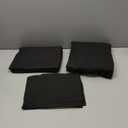 Amazon Basics Lightweight Super Soft Easy Care Wrinkle Free Microfiber 3 Piece Bed Sheet Set with 14-Inch Deep Pockets, Twin, Black, Solid, Kids, Men & Women Bedding