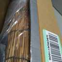 Juexica 2 Rolls Natural Bamboo Reed Fencing for Patio Privacy Boho Fences Decor 3.3 ft x 13.3 ft Reed Screen with 200 Nylon Cable Ties for Outdoor Balcony Garden Railings(Dark Brown)