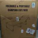 Folding Camping Cot for Adults,Adjustable Sleeping Cot with Mattress