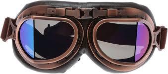 Vintage Motorcycle Goggles, ATV Motocross Goggles, Dirt Bike Racing Riding Off Road Scooter Glasses, Windproof Dustproof Eyewear for Adults Men Women