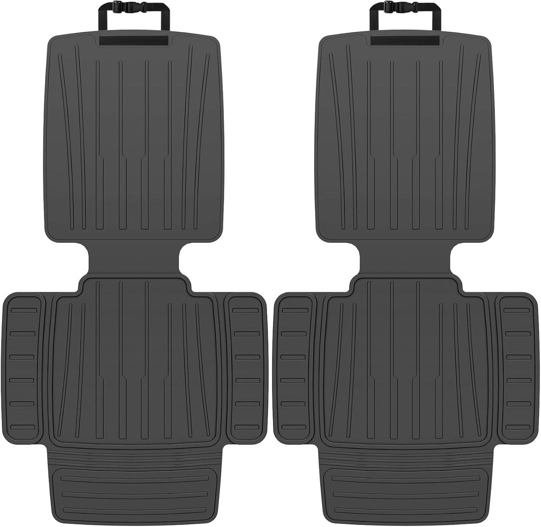 insefocc Car Seat Protector for Child Car SeatTPE Waterproof & Anti-Slip No Imprints,carseat Protector car seat Cover Universal Fit for Baby & Pet Use, BPA-FreeBlack 2