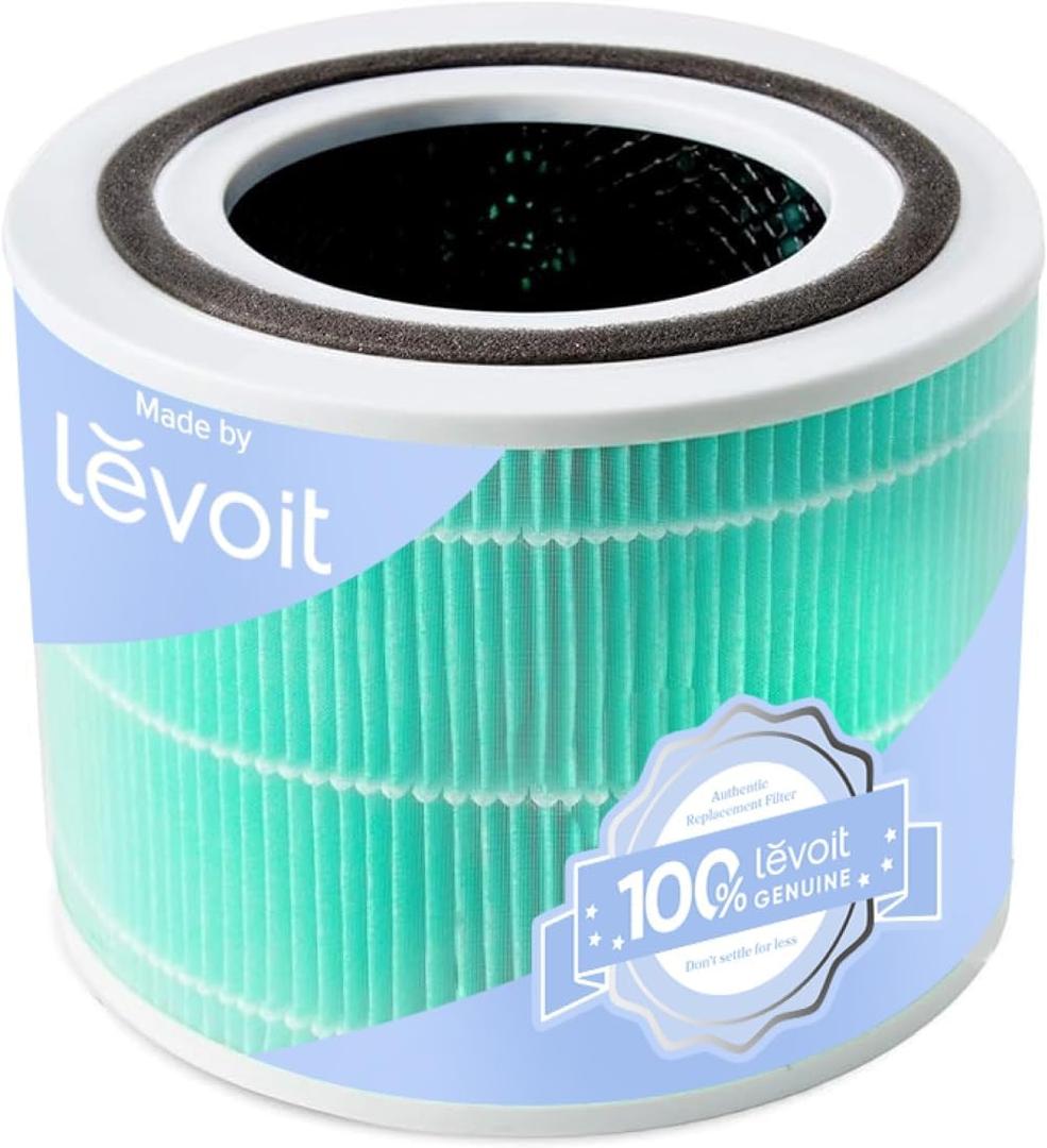 LEVOIT Core 300-P Replacement Filter for Toxin Absorber, Genuine Core300S-P Air Purifier Filters, Supports HEPA Sleep Mode, High-Efficiency Activated Carbon, Core 300-RF-TX, Green