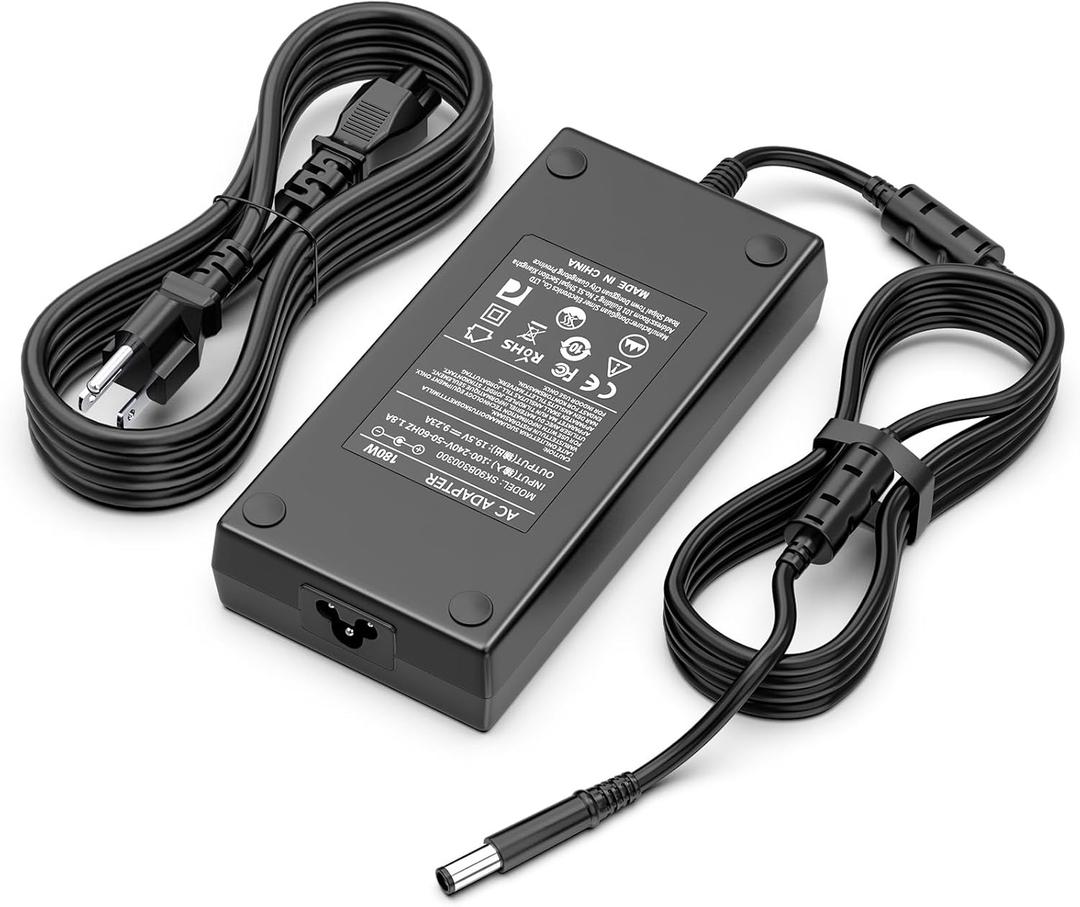 180W 130W AC Charger Compatible with Dell Docking Station WD19 K20A001 D6000 D6000S Business Dock WD15 K17A001 Thunderbolt Dock WD19TB WD19TBS TB15 TB16 TB18DC K16A K16A001 Power Adapter Supply
