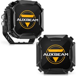 Auxbeam 4 inch Pod Light Covers, Black Offroad Cover Waterproof Polycarbonate Protective Lens for LED Pods Driving Fog Light (Fit for ZD000860, ZD000861, ZD000862), Pair